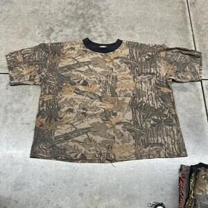 vintage realtree camo all over print made in usa pocket shirt size xl